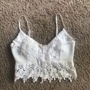 White crop top Windsor Tank top